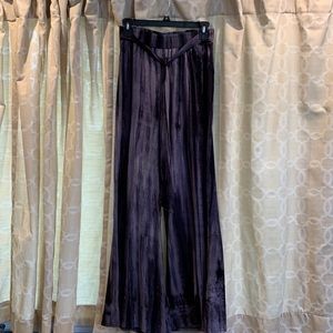 Ups and Downs Tie Dyed Flowy Pants